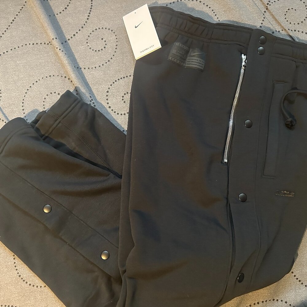 NIKE LEBRON THERMA STANDARD FIT BASKETBALL BLACK PANTS SIZE 2XL OR L MEN $115